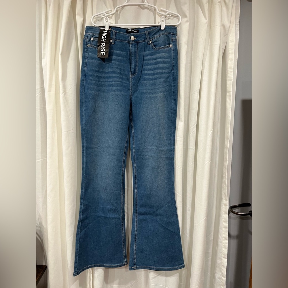 High-Rise Flare Leg Jeans sz14
